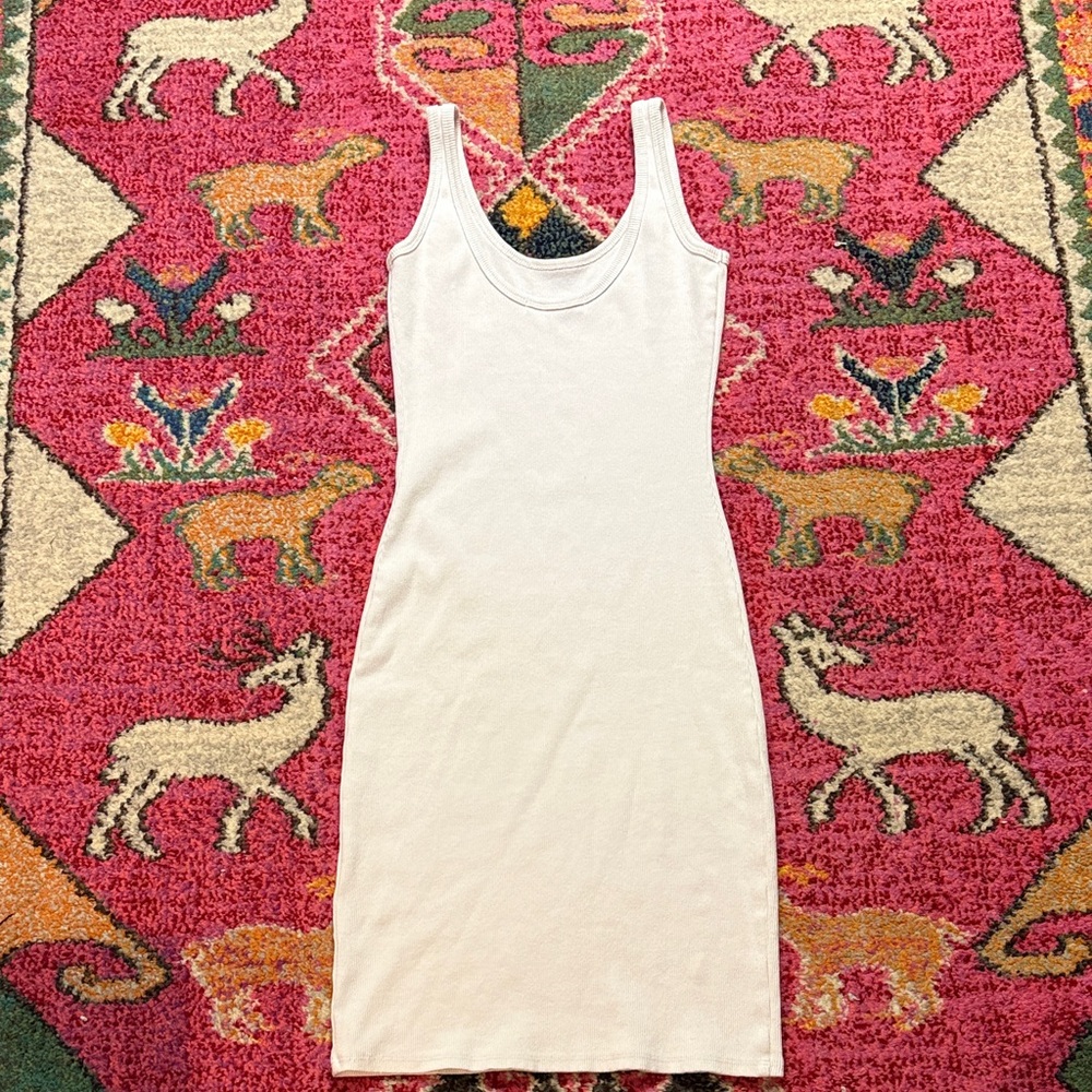 perfectwhitetee White Scoop Neck Midi Tank Dress - Picture 7 of 10